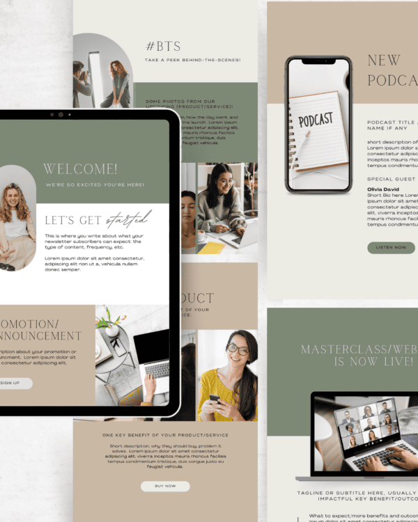 sage canva email templates